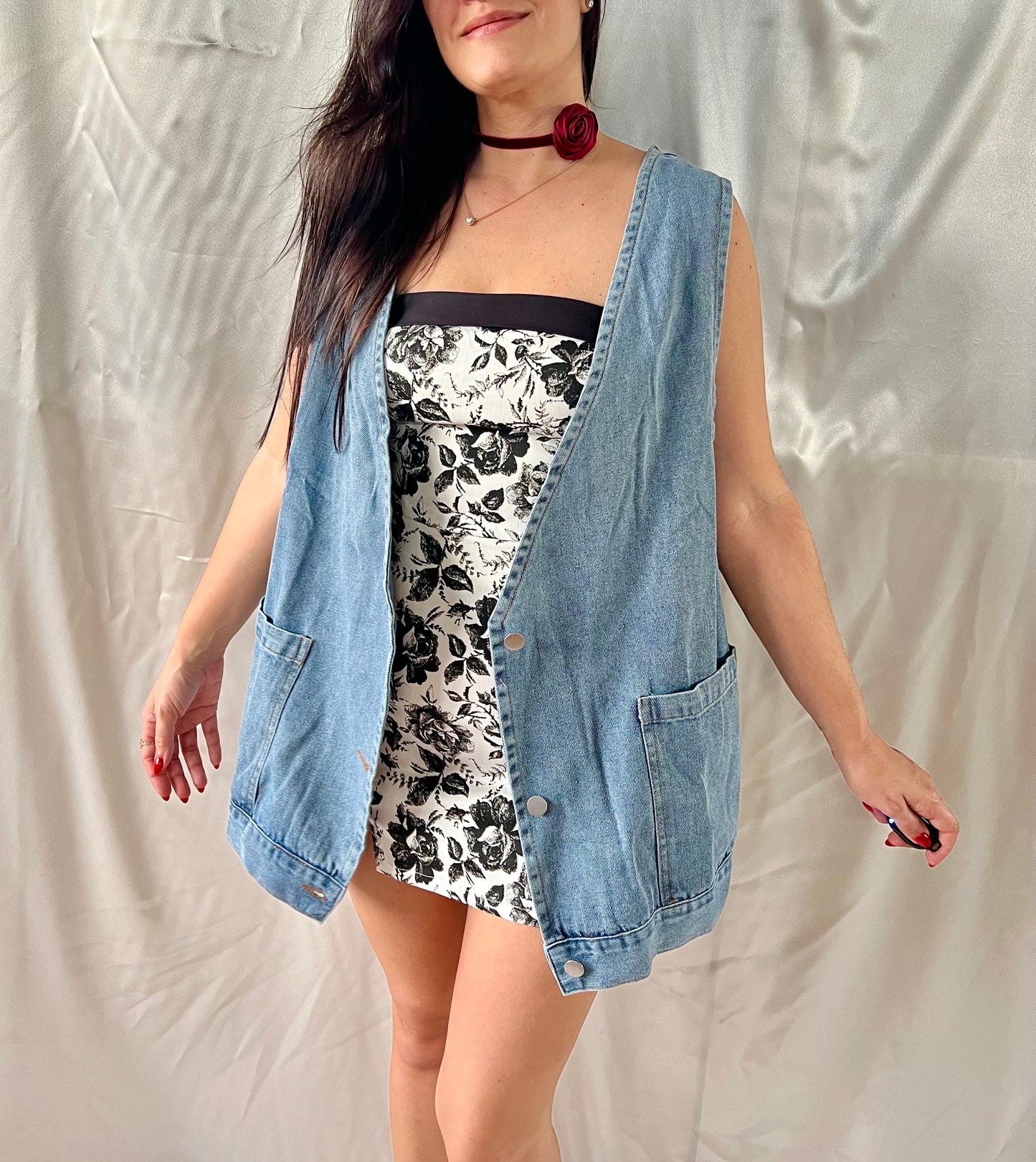 RELAXED DENIM VEST