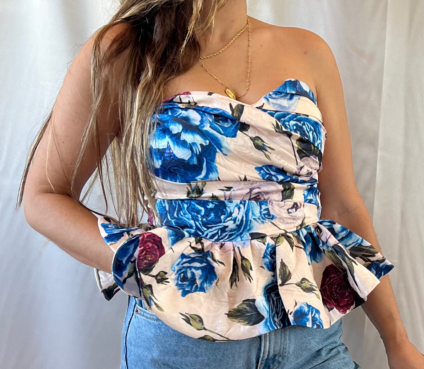 VERSALLES FLORAL TOP