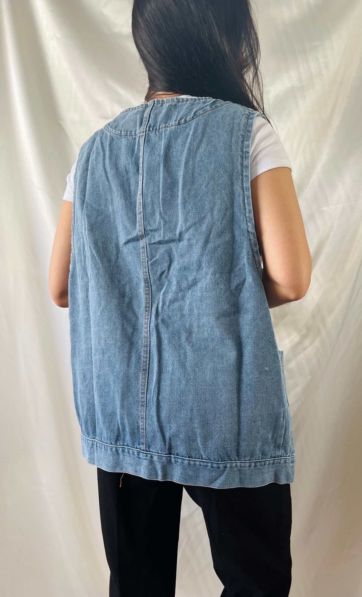 RELAXED DENIM VEST