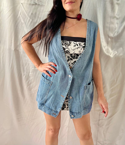 RELAXED DENIM VEST