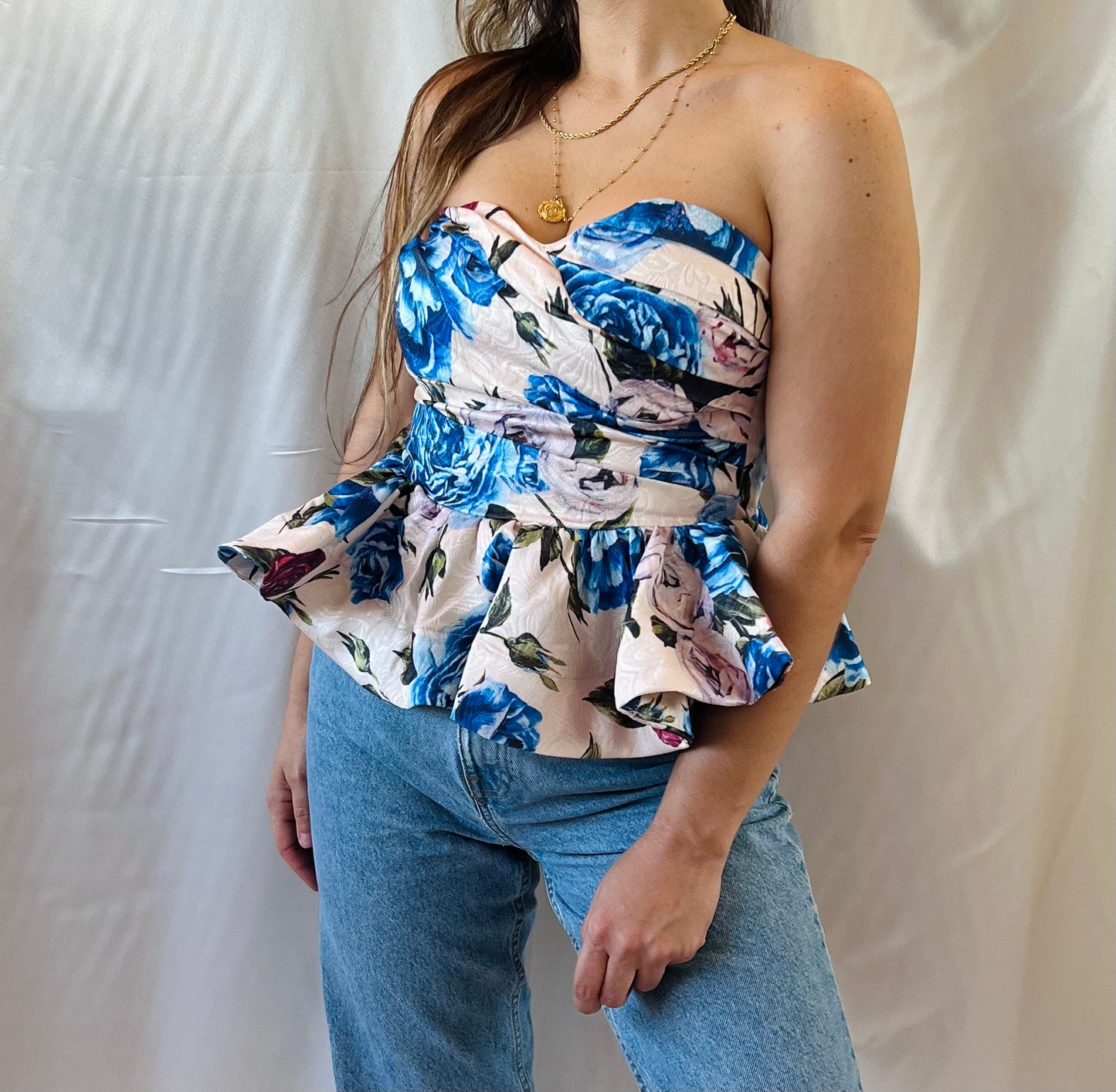 VERSALLES FLORAL TOP