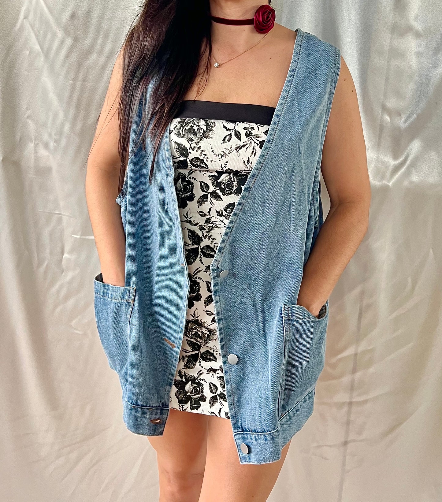 RELAXED DENIM VEST