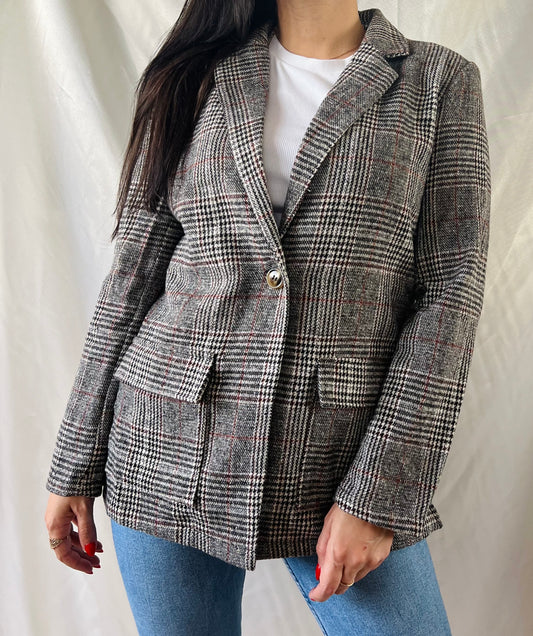 CLASSIC GINGHAM BLAZER