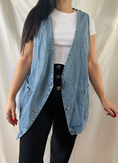 RELAXED DENIM VEST