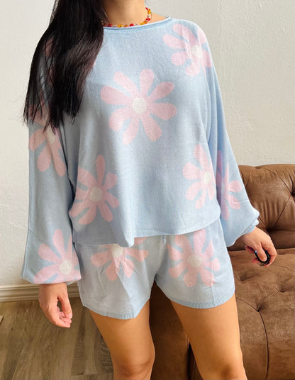 BABY BLUE LOUNGE SET