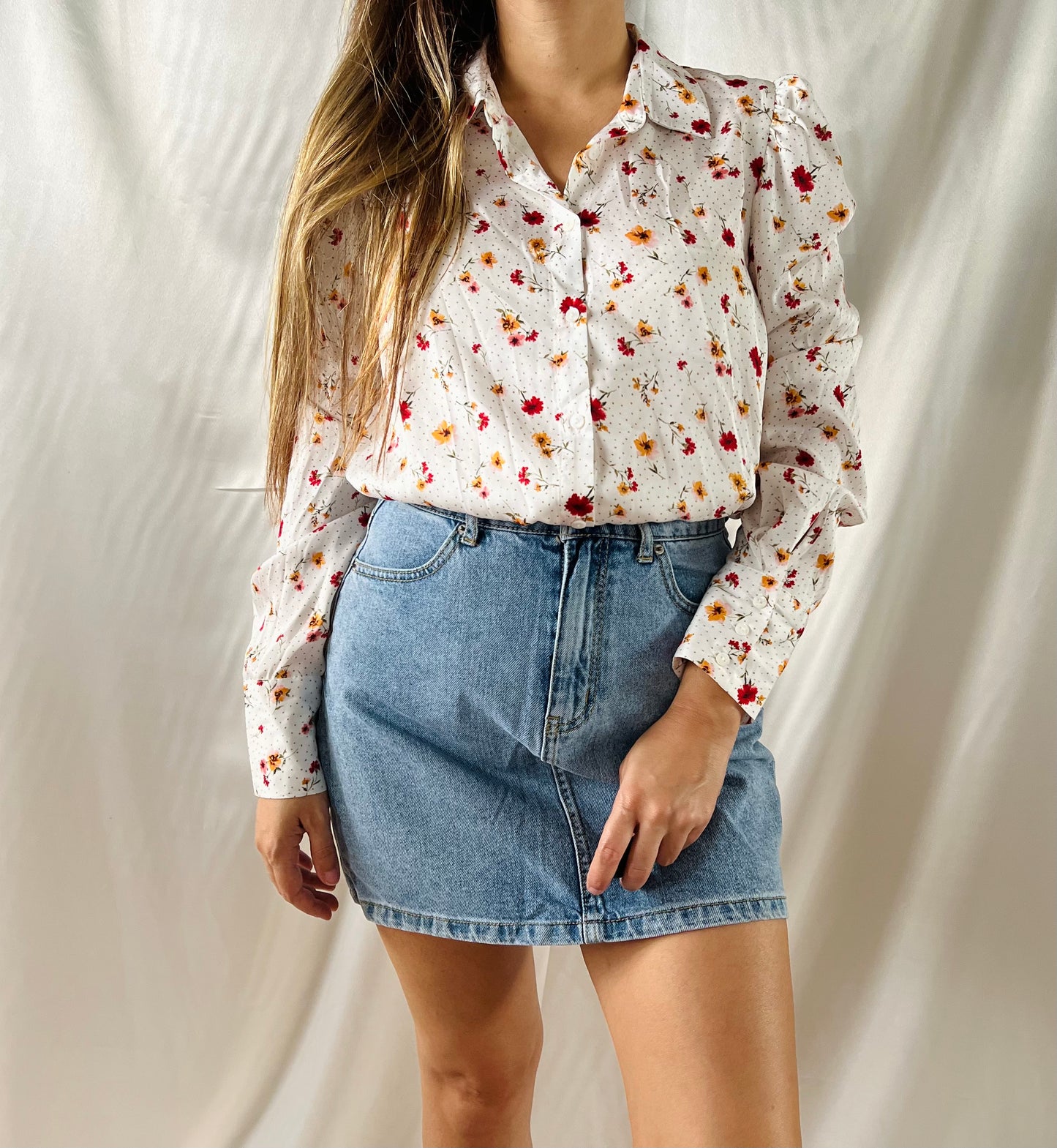 THRIFT - POPPY FLORAL TOP