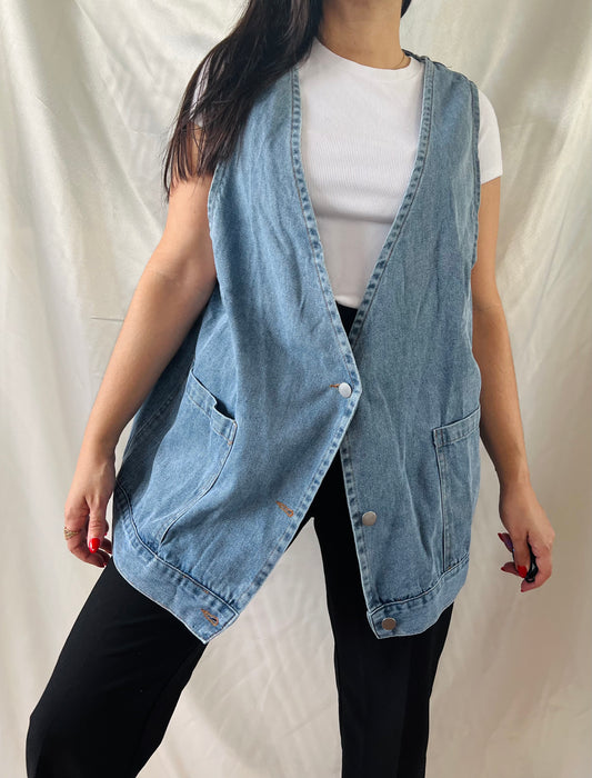 RELAXED DENIM VEST