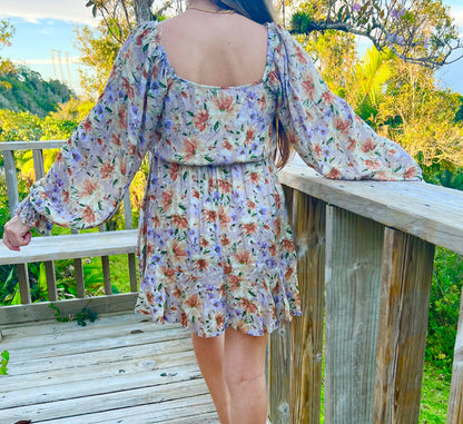 FLORAL LAVENDER DRESS