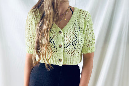 MINT CROCHET TOP