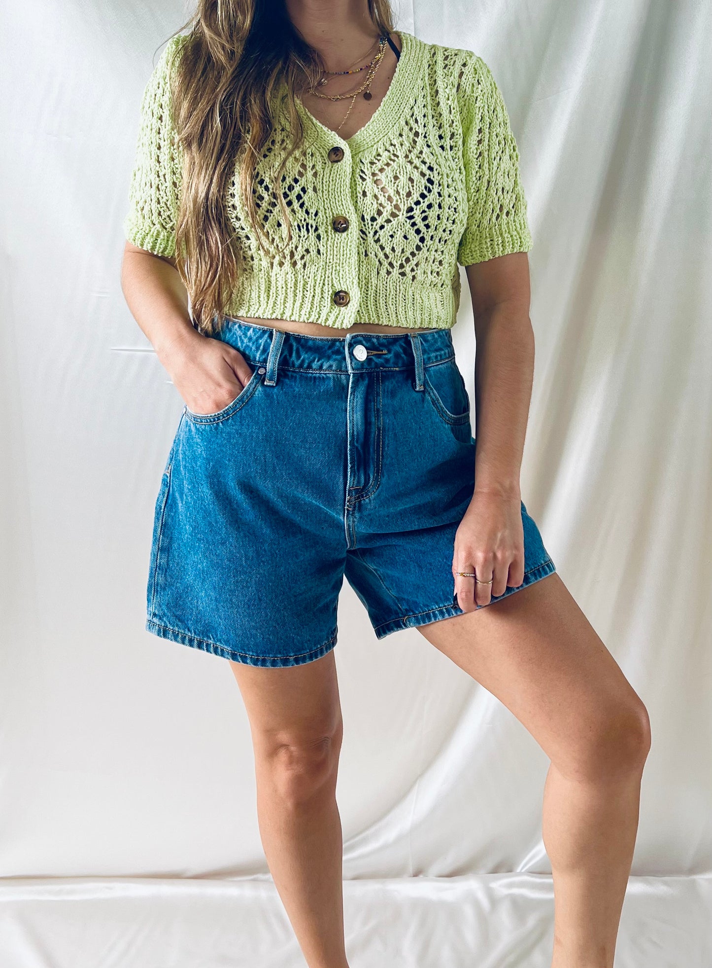 MINT CROCHET TOP