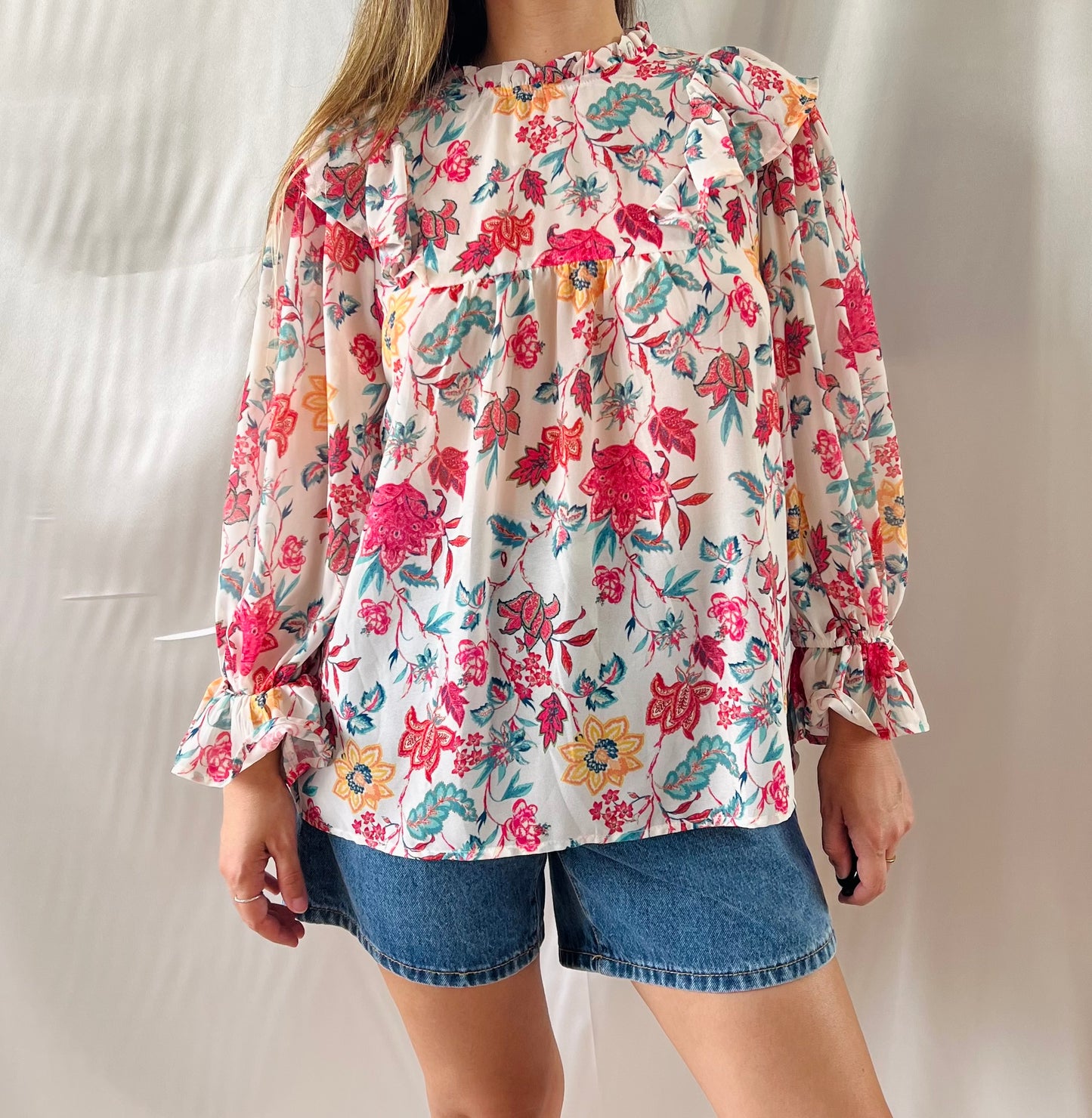 THRIFT - ARIA FLORAL TOP