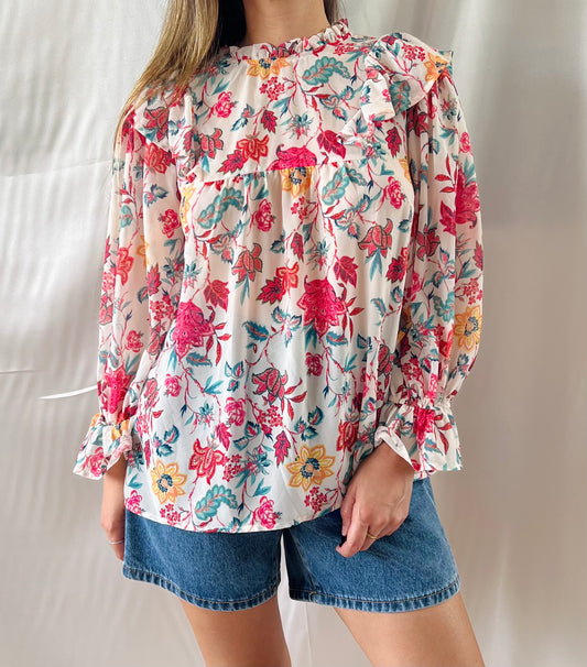 THRIFT - ARIA FLORAL TOP