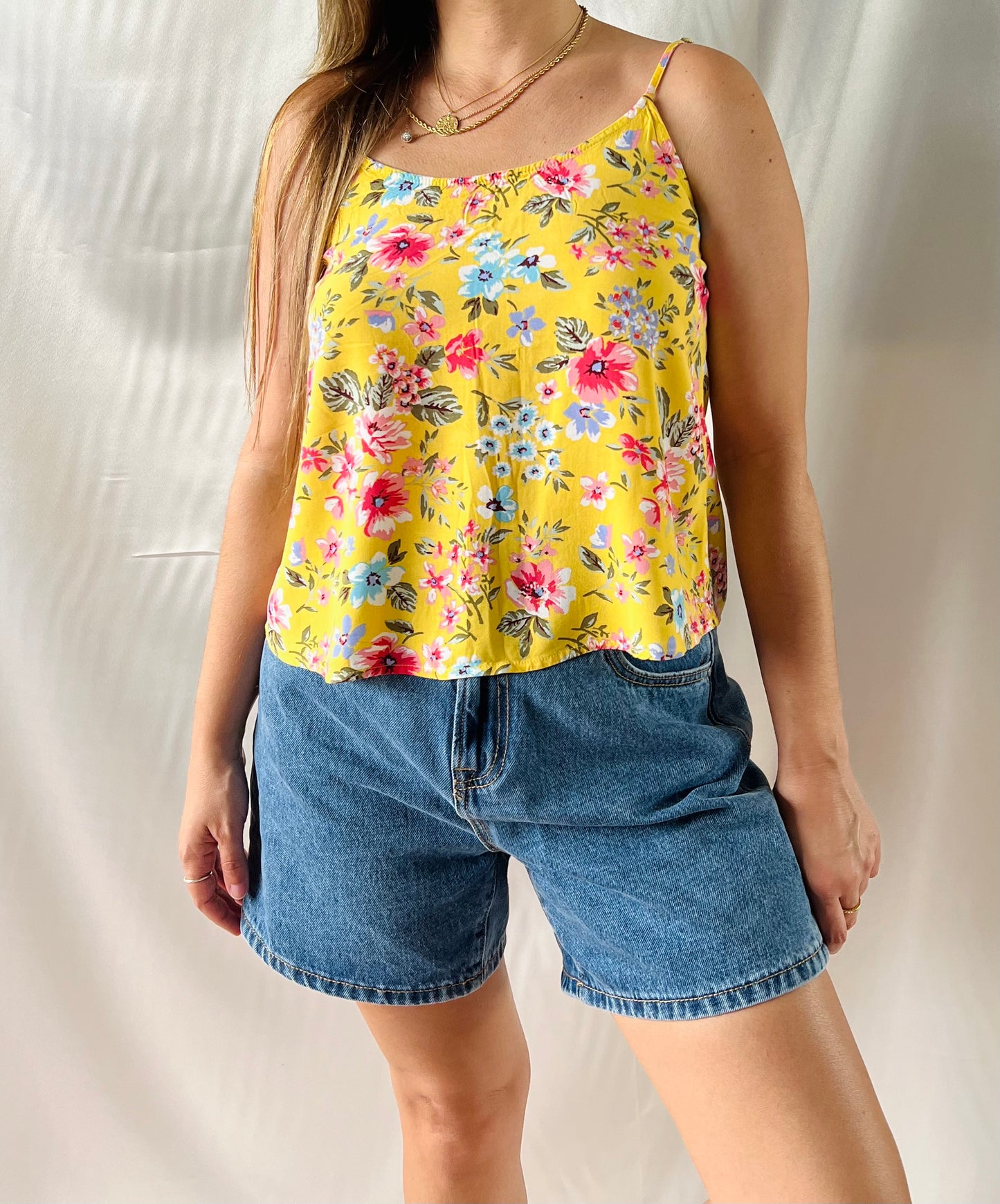 THRIFT - FLORAL TANK TOP