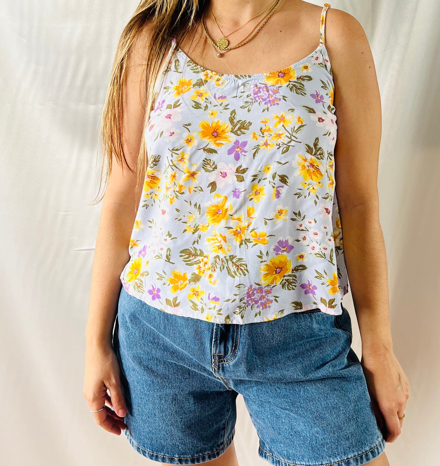 THRIFT - FLORAL TANK TOP