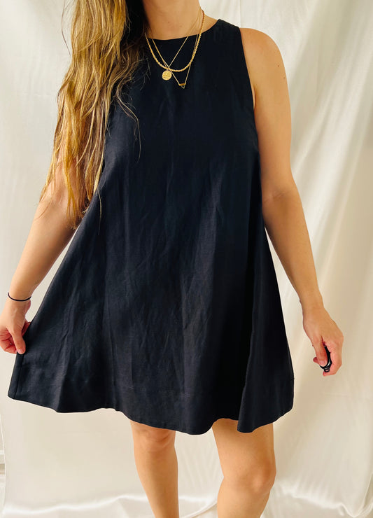 THRIFT - BLACK SHORT DRESS