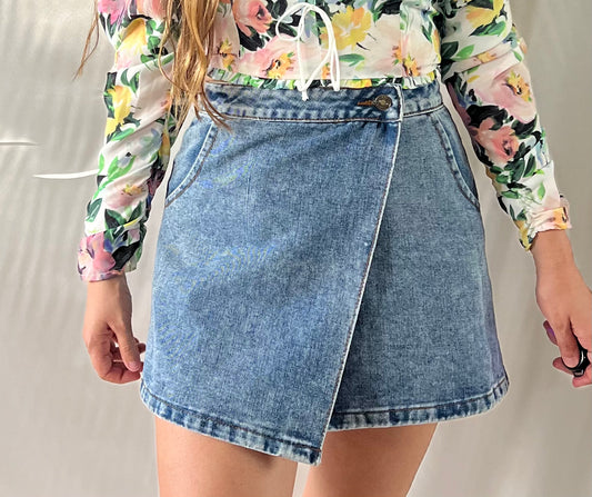 THRIFT - DENIM MINI SKIRT