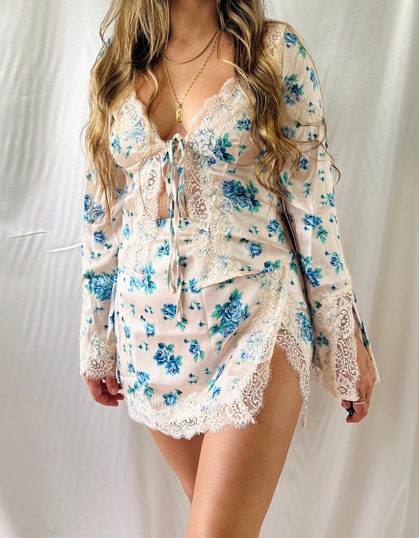 GRACE BLUE FLORAL SET