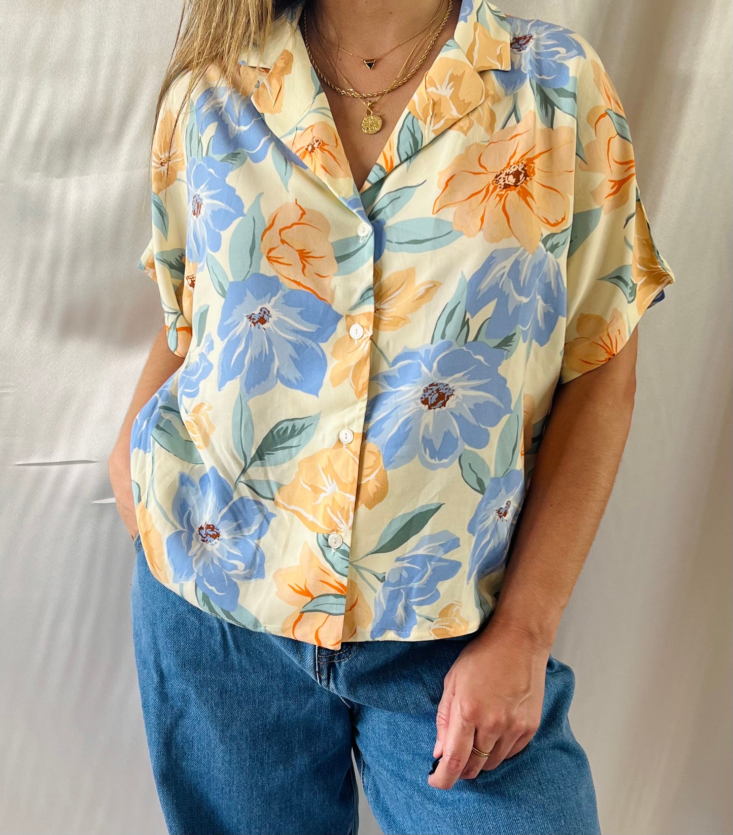 OAHU FLORAL TOP