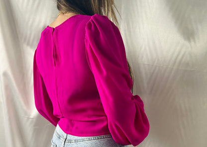 THRIFT - HOT PINK TOP