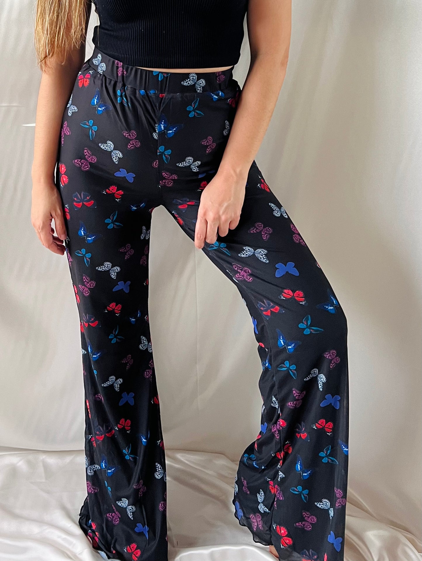 BUTTERFLY MESH PANTS