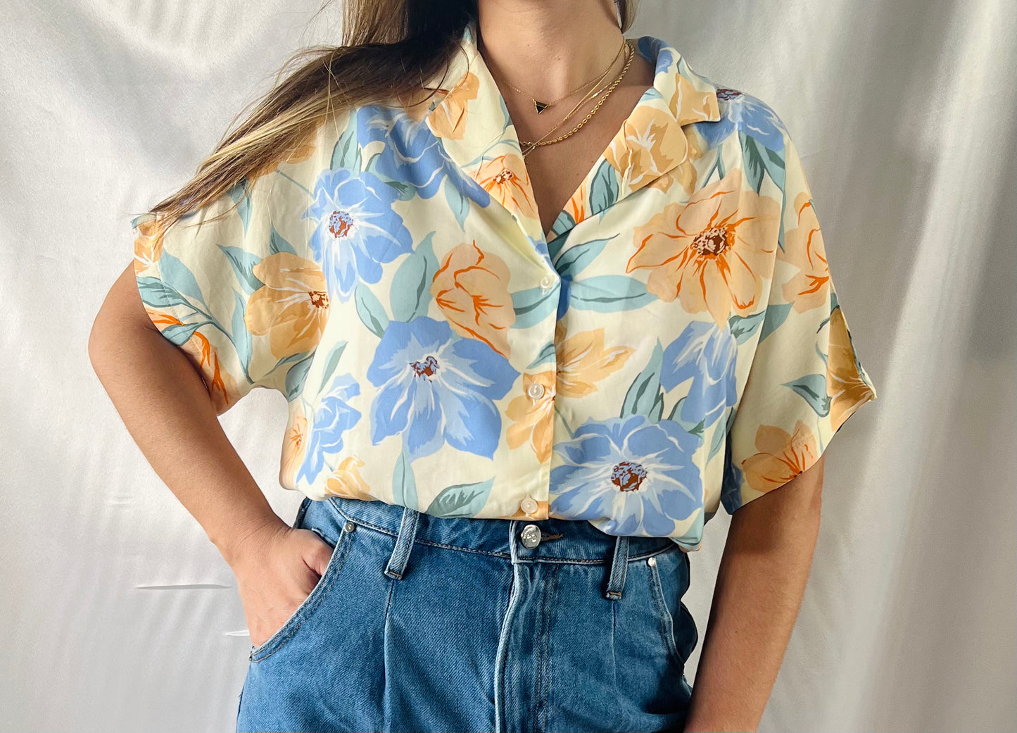 OAHU FLORAL TOP