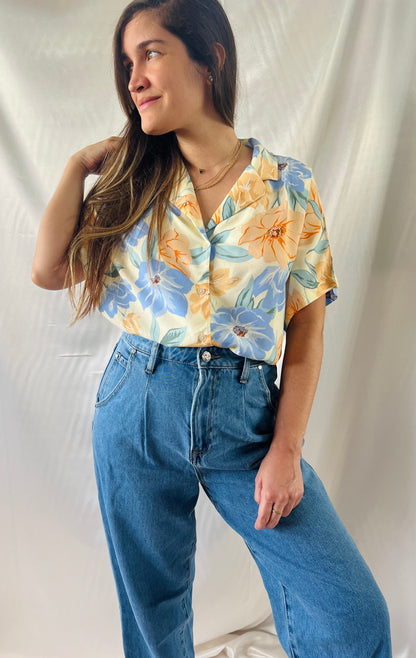 OAHU FLORAL TOP