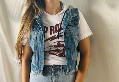 THRIFT - HOODIE DENIM VEST