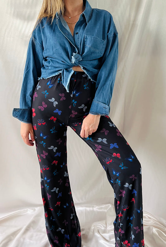 BUTTERFLY MESH PANTS