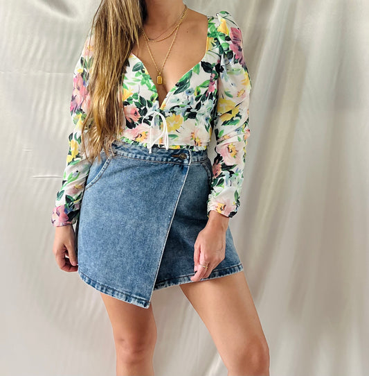 THRIFT - VERSALLES FLORAL TOP